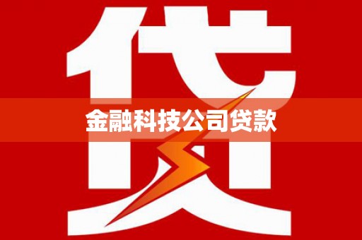 丰县金融科技公司贷款
