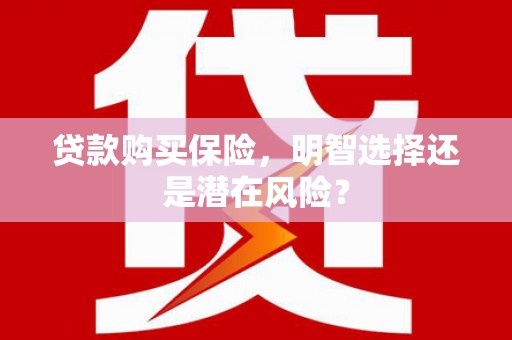 丰县贷款购买保险，明智选择还是潜在风险？