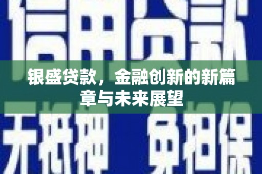 丰县银盛贷款，金融创新的新篇章与未来展望