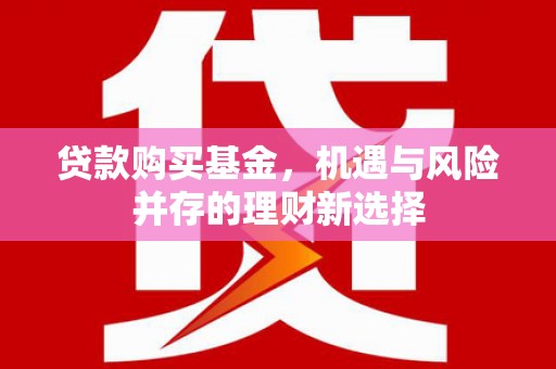 丰县贷款购买基金，机遇与风险并存的理财新选择