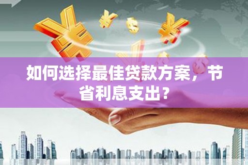 丰县如何选择最佳贷款方案，节省利息支出？