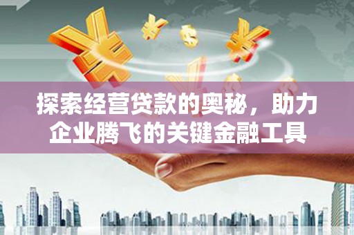 丰县探索经营贷款的奥秘，助力企业腾飞的关键金融工具