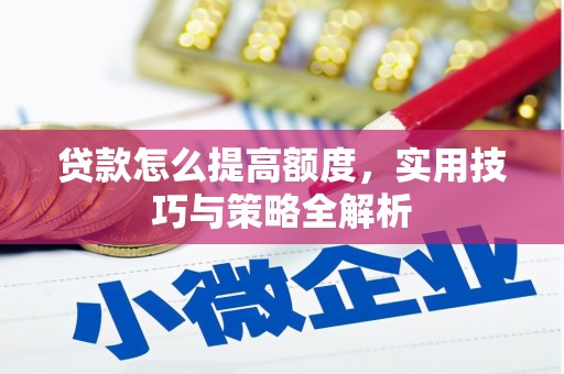 丰县贷款怎么提高额度，实用技巧与策略全解析