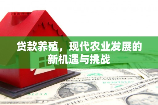 丰县贷款养殖，现代农业发展的新机遇与挑战