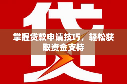 丰县掌握贷款申请技巧，轻松获取资金支持