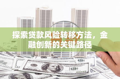 丰县探索贷款风险转移方法，金融创新的关键路径