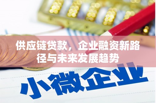 丰县供应链贷款，企业融资新路径与未来发展趋势