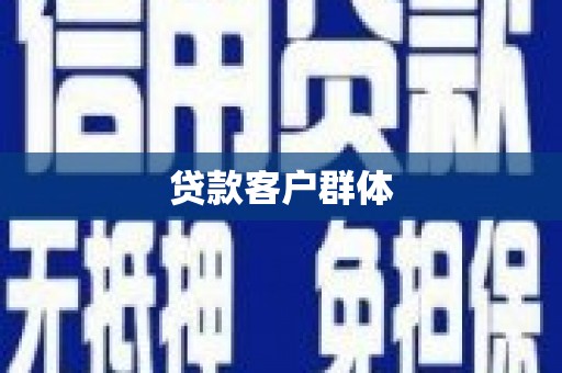丰县贷款客户群体