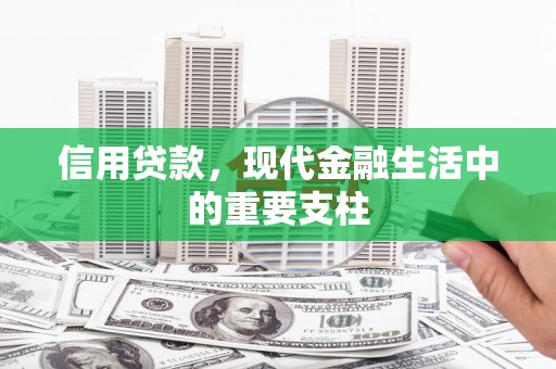 丰县信用贷款，现代金融生活中的重要支柱