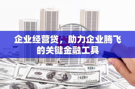 丰县企业经营贷，助力企业腾飞的关键金融工具