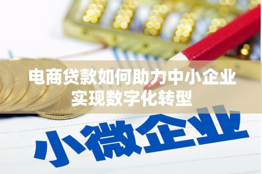 丰县电商贷款如何助力中小企业实现数字化转型