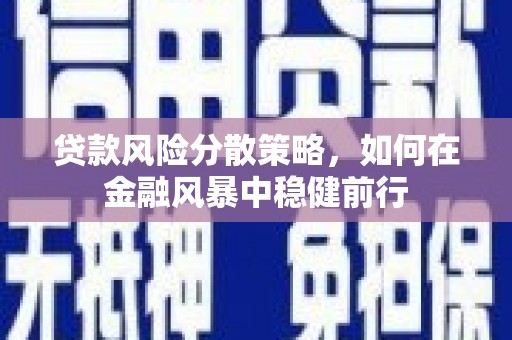 丰县贷款风险分散策略，如何在金融风暴中稳健前行