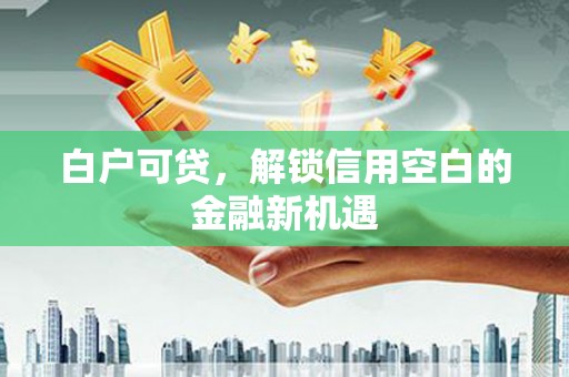 丰县白户可贷，解锁信用空白的金融新机遇