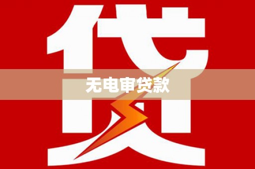 丰县无电审贷款