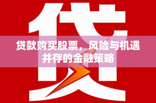 丰县贷款购买股票，风险与机遇并存的金融策略