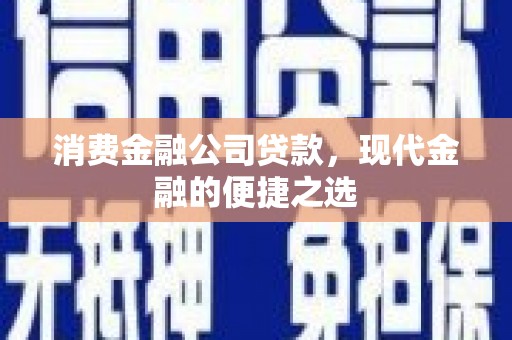 丰县消费金融公司贷款，现代金融的便捷之选