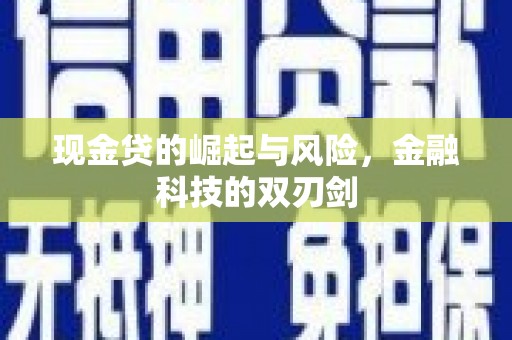 丰县现金贷的崛起与风险，金融科技的双刃剑