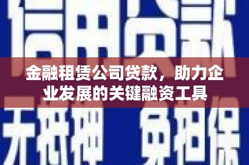 丰县金融租赁公司贷款，助力企业发展的关键融资工具