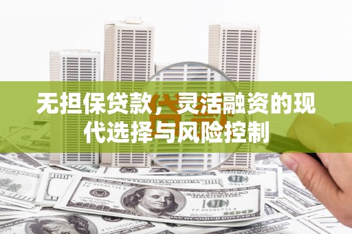 丰县无担保贷款，灵活融资的现代选择与风险控制