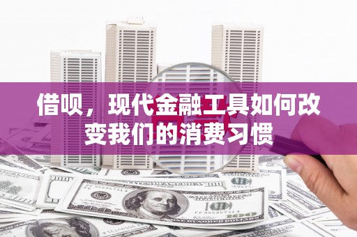 丰县借呗，现代金融工具如何改变我们的消费习惯