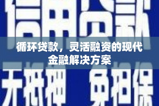 丰县循环贷款，灵活融资的现代金融解决方案