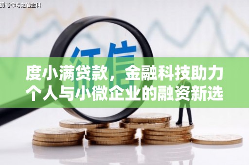 丰县度小满贷款，金融科技助力个人与小微企业的融资新选择