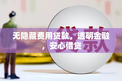 丰县无隐藏费用贷款，透明金融，安心借贷