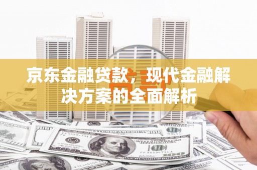 丰县京东金融贷款，现代金融解决方案的全面解析