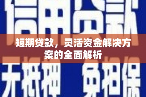 丰县短期贷款，灵活资金解决方案的全面解析
