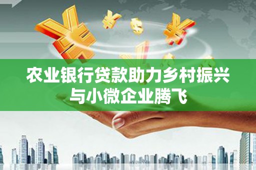 丰县农业银行贷款助力乡村振兴与小微企业腾飞
