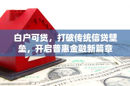 丰县白户可贷，打破传统信贷壁垒，开启普惠金融新篇章