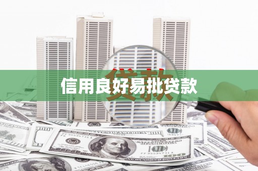 丰县信用良好易批贷款