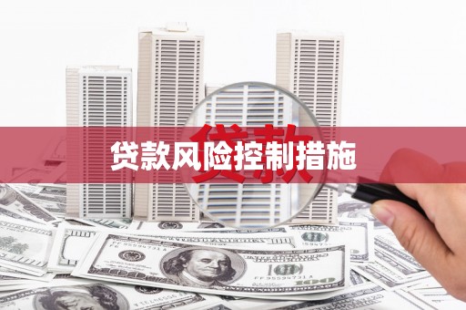 丰县贷款风险控制措施