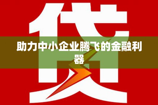 丰县助力中小企业腾飞的金融利器