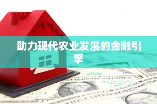 丰县助力现代农业发展的金融引擎